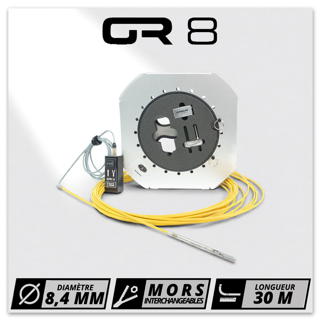 Caméra d’inspection REVOLVER80 79 mm 150 m avec double caméras et rotation 360 degrés