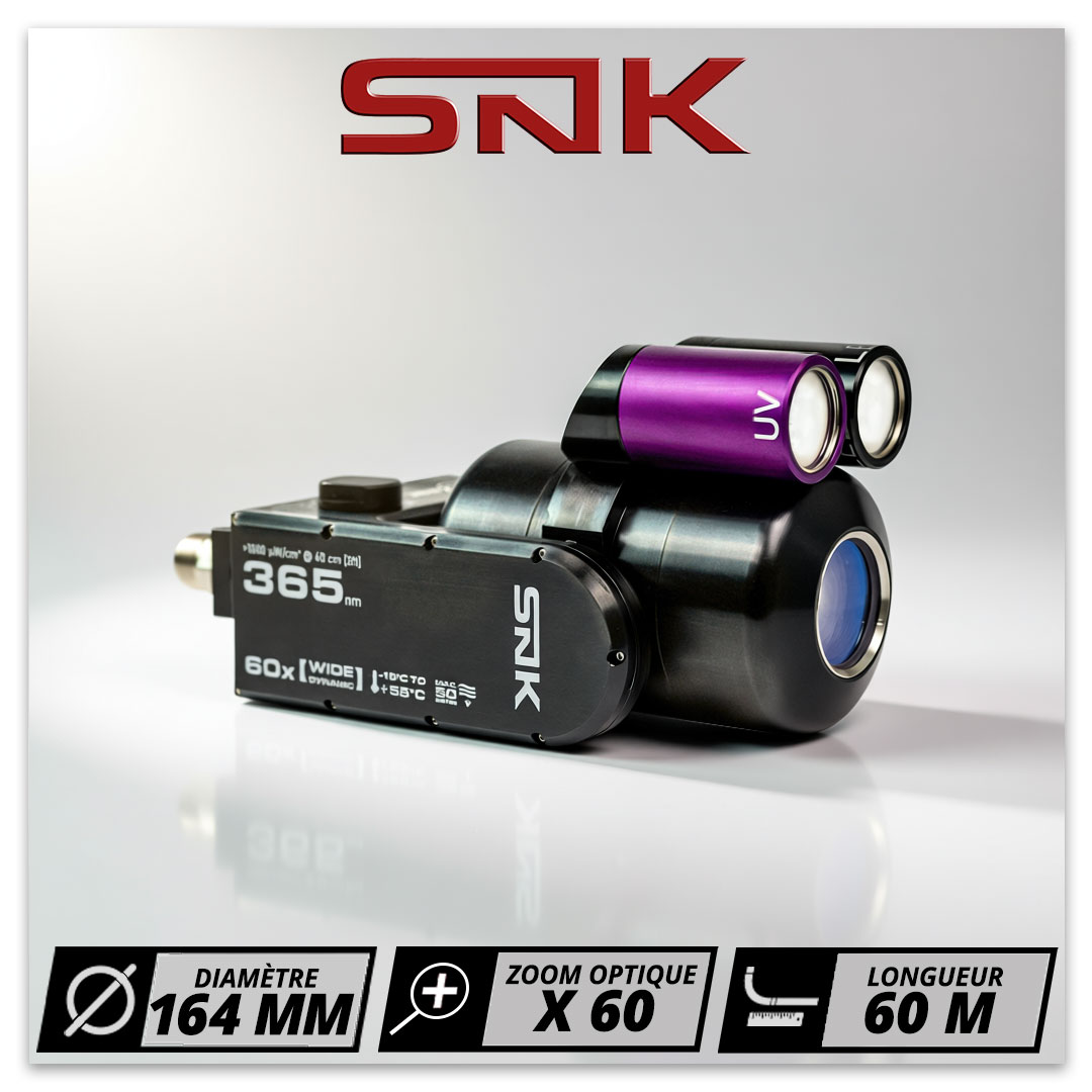 Caméra d’inspection SNK 164 mm 60 m avec zoom optique 60x