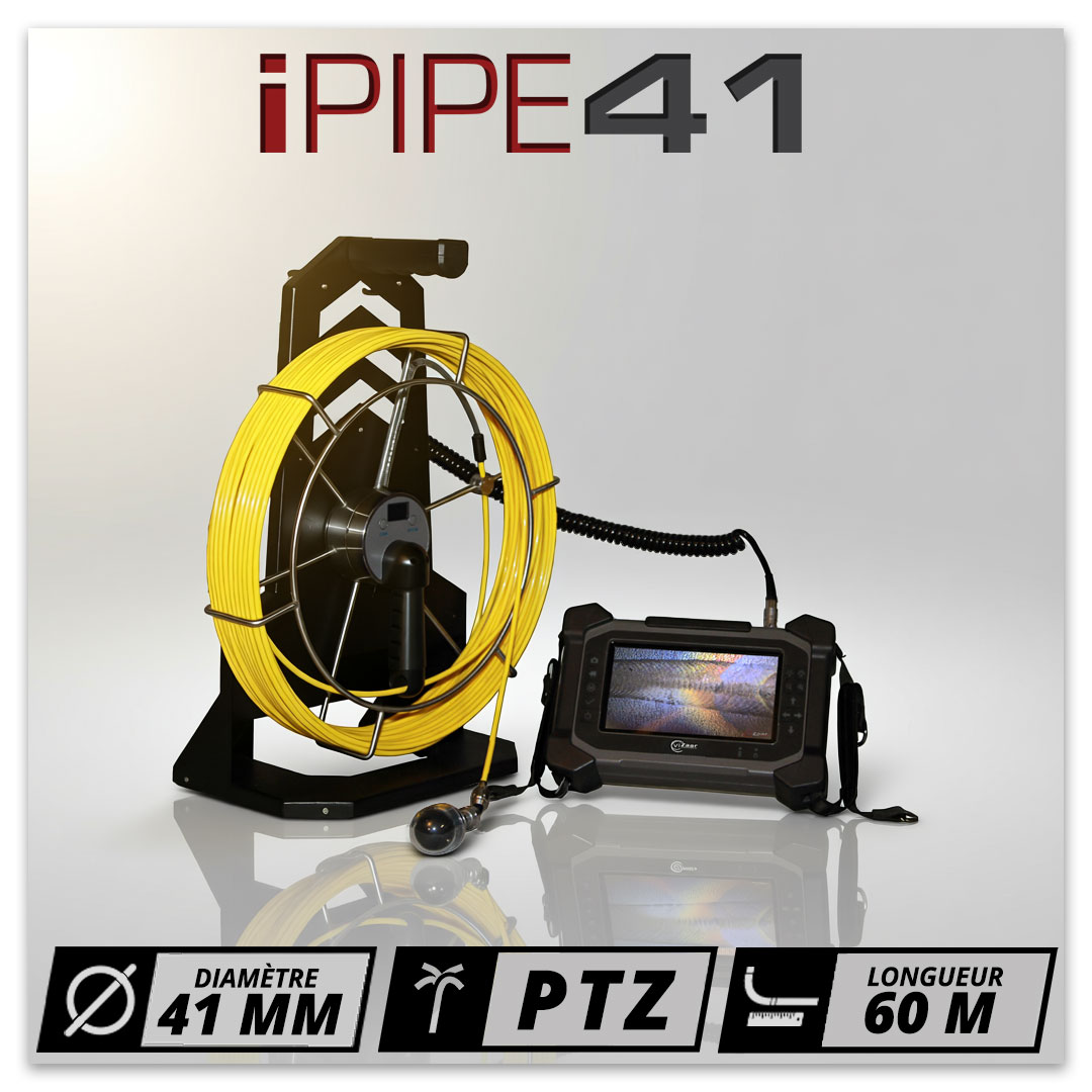 Caméra d’inspection iPIPE41 4 mm 60 m avec fonction Pan Tilt Zoom