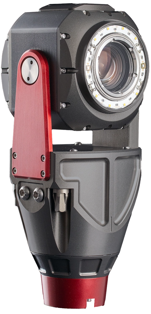 La caméra d'inspection INVIZx98 offre une qualité d'image Full HD, un zoom optique x10 et un boîtier robuste en aluminium pour les inspections industrielles et les contrôles non destructifs.